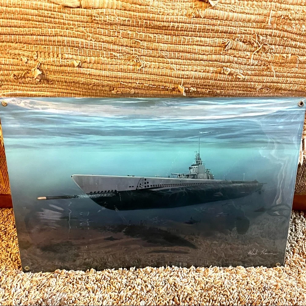 NEW Heavy Duty Steel Submarine Metal Sign